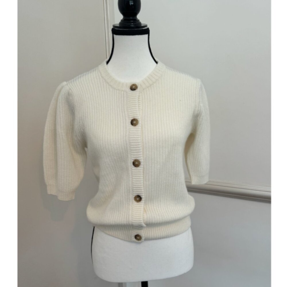 Frame Women's Shrunken Short Sleeve Cardigan | Size S